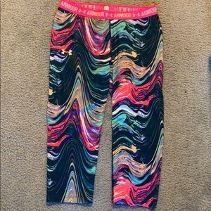 kids under armor cropped leggings